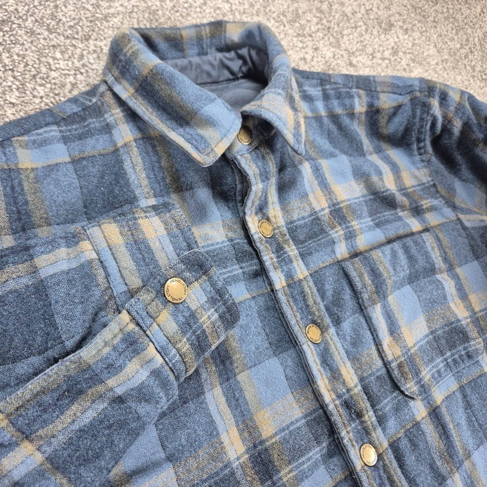 Pendleton Quilted Reversible Canvas Jacket Men's Medium Virgin Wool Plaid